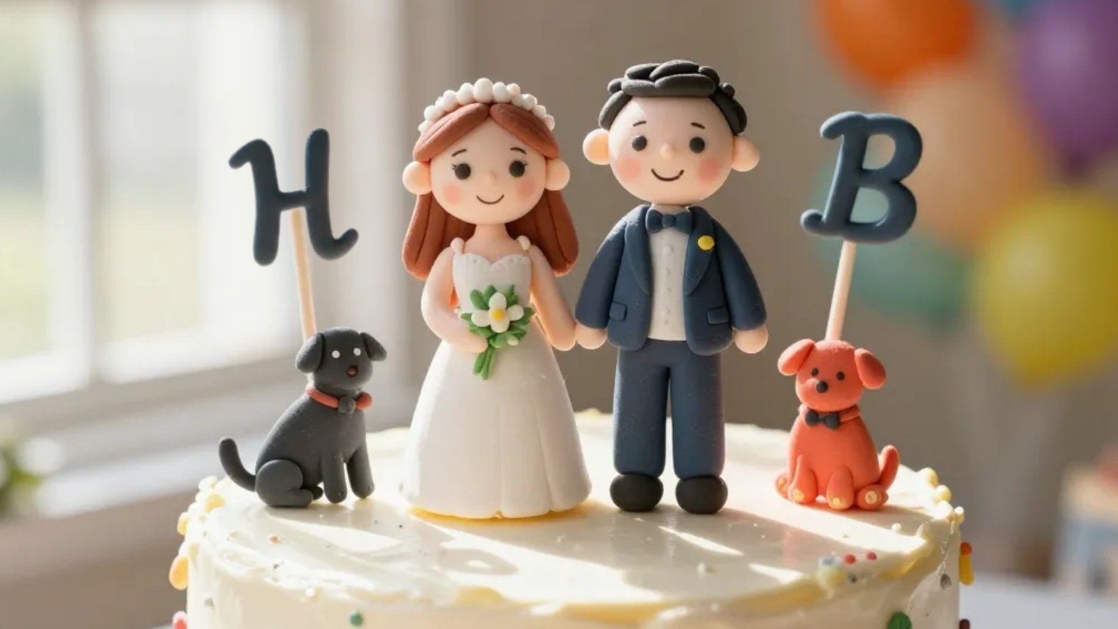 Clay Cake Toppers