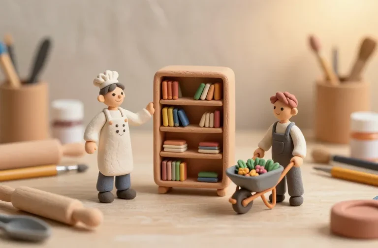 Making Tiny Clay Figurines for Dollhouses: Tiny Tales in Clay