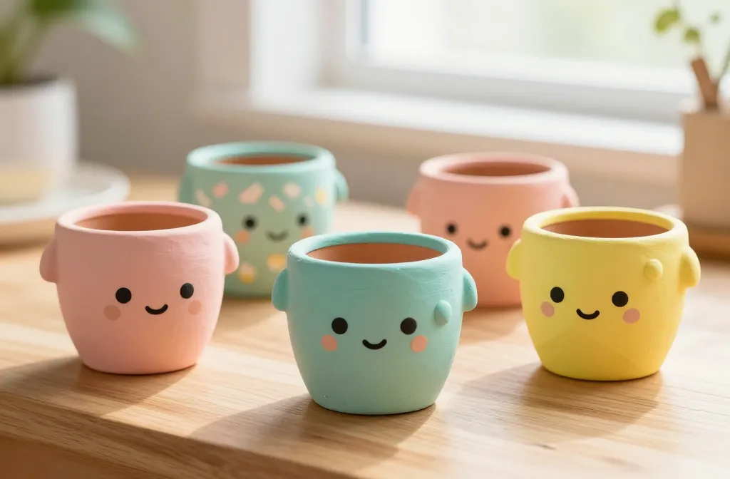 Making Cute Plant Pot Decorations From Clay: Adorable Diy Ideas