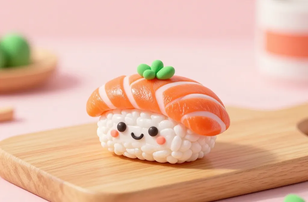 Making Smiling Sushi From Polymer Clay: Adorable Bites