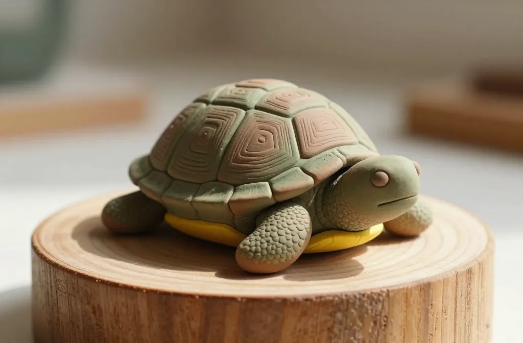 Easy Clay Turtle with Textured Shell: Quick, Cute, Diy Success