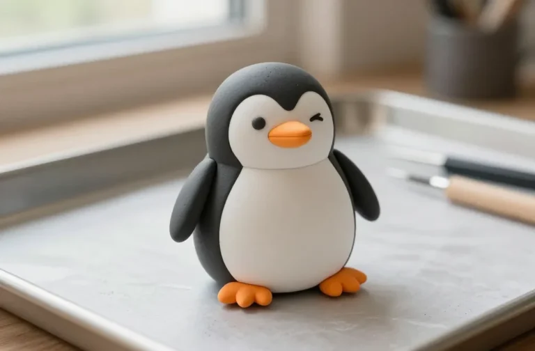 Making a Chubby Penguin From Clay: Adorable in One Sitting