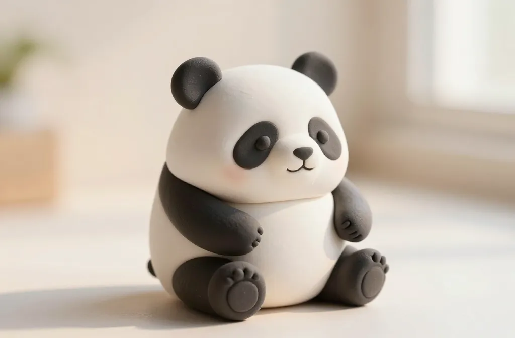 Mini Clay Panda Tutorial: Adorable Diy in Minutes