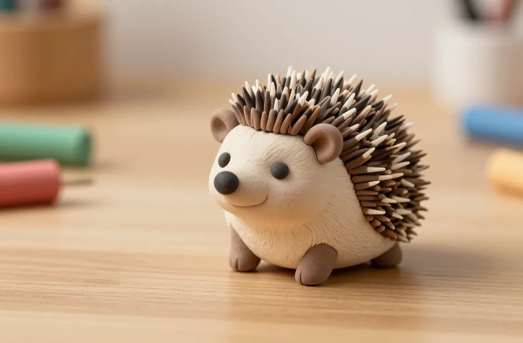 How to Sculpt a Tiny Hedgehog From Clay: Adorable Desk-Size Charm