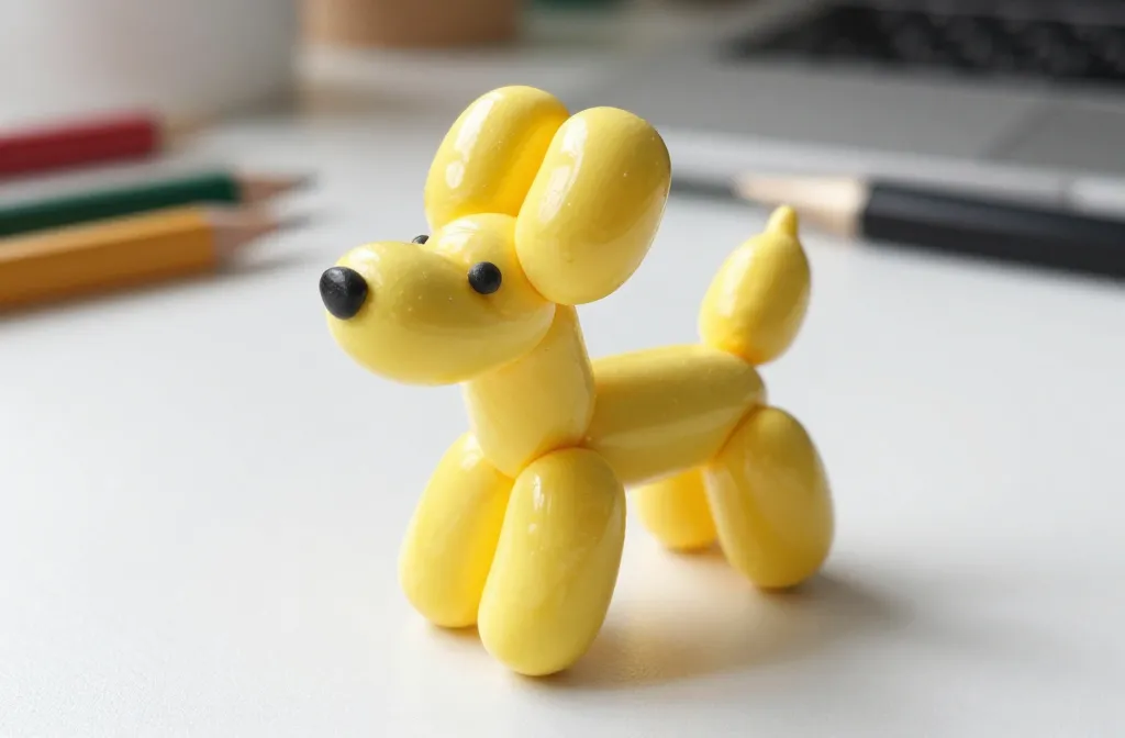 Balloon Dog Clay Sculpture Tutorial: Wobble to Wow