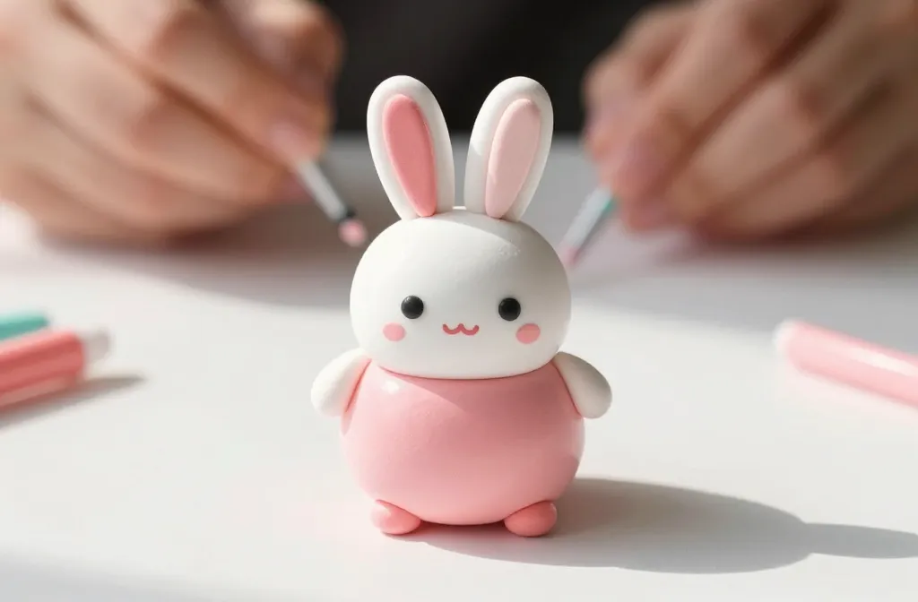 Making a Kawaii Bunny From Air-Dry Clay: Diy Cuteness