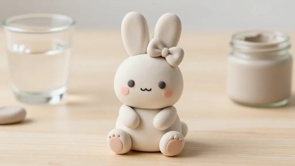 Making a Kawaii Bunny From Air-Dry Clay: Diy Cuteness - Made At Home Crafts