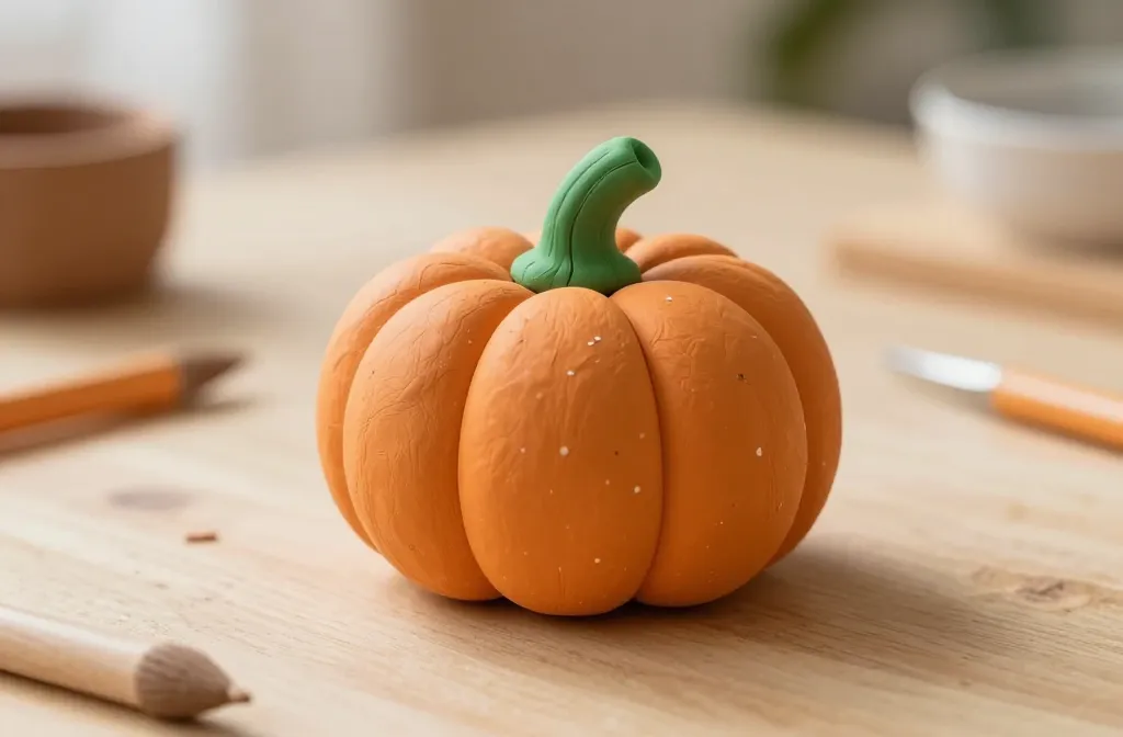 Cute Pumpkin Clay Tutorial: Easy Autumn Mini Sculptures