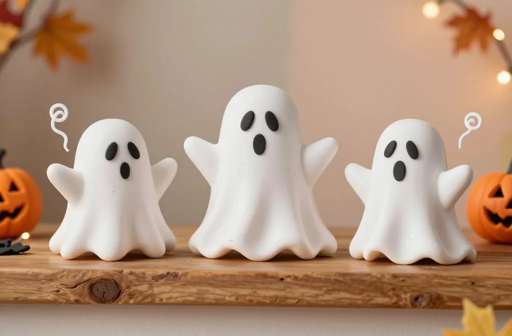Whip Up Halloween Clay Ghost Decorations Fast