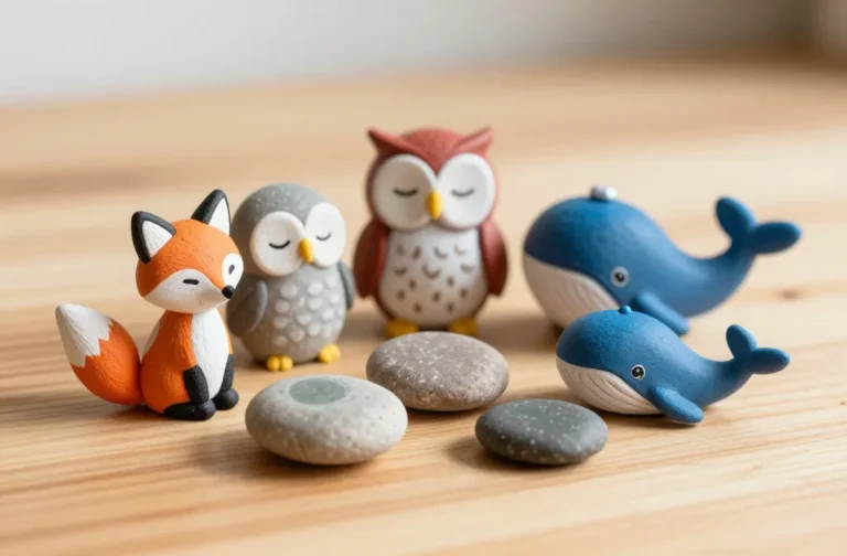 Painted Pebble Animals: Tiny Sculptures for Joy