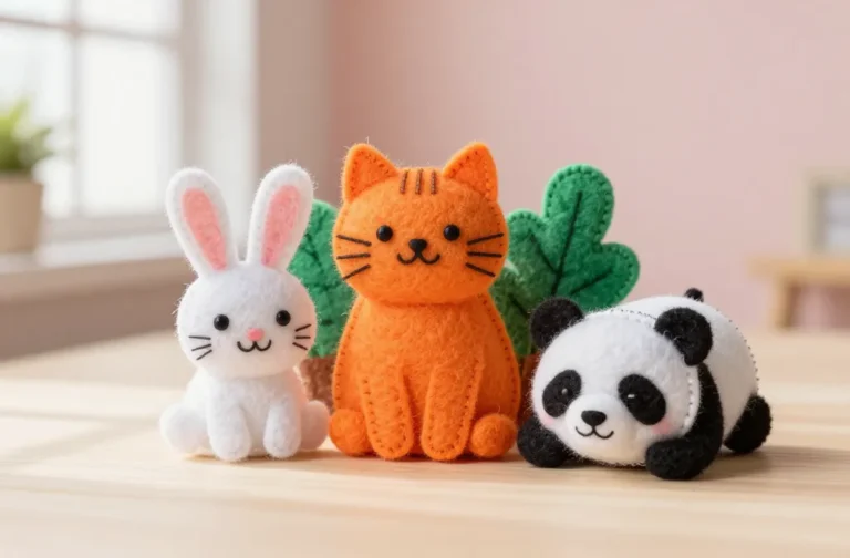 Cute Felt Animal Crafts: Tiny Joy Makers