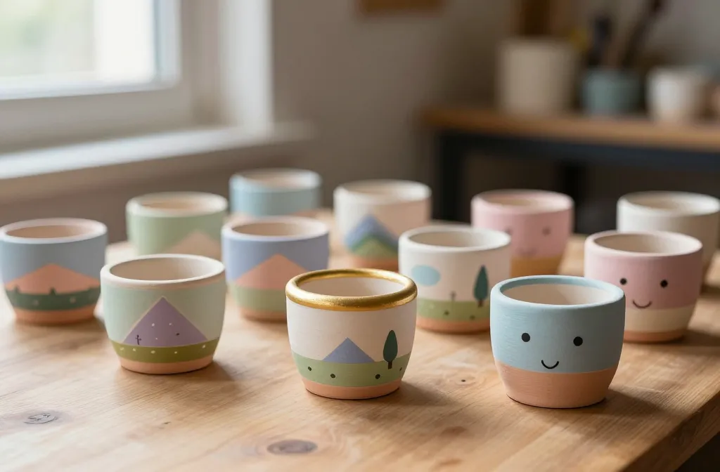Mini Clay Plant Pot Decorations: Whimsy in Tiny Pots