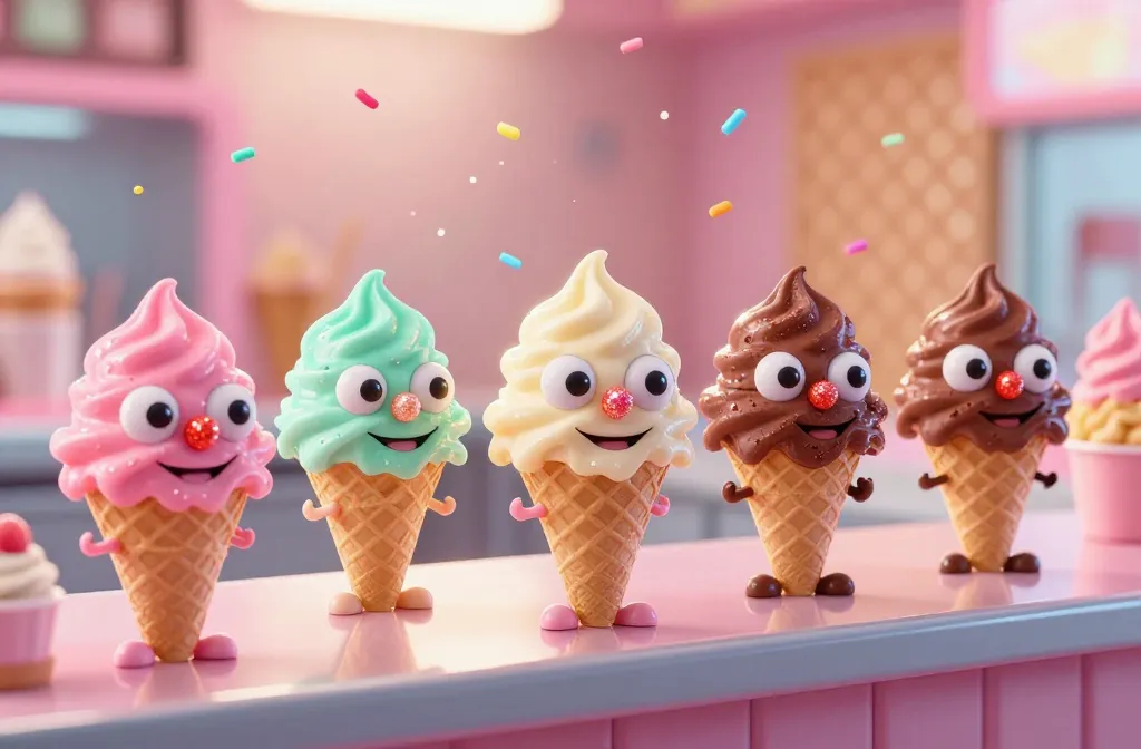 Tiny Ice Cream Cone Characters: Adorable Chaos Unleashed