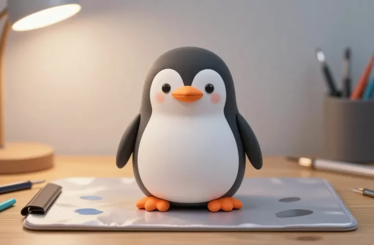 How to Sculpt a Chubby Penguin the Cutest Desk Buddy