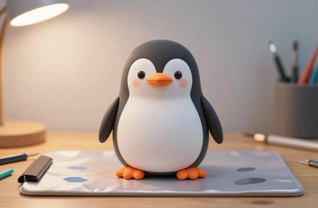 How to Sculpt a Chubby Penguin the Cutest Desk Buddy