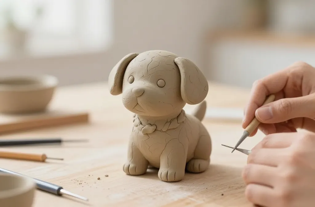 Easy Clay Puppy Tutorial for Beginners: Simple Cute Creation