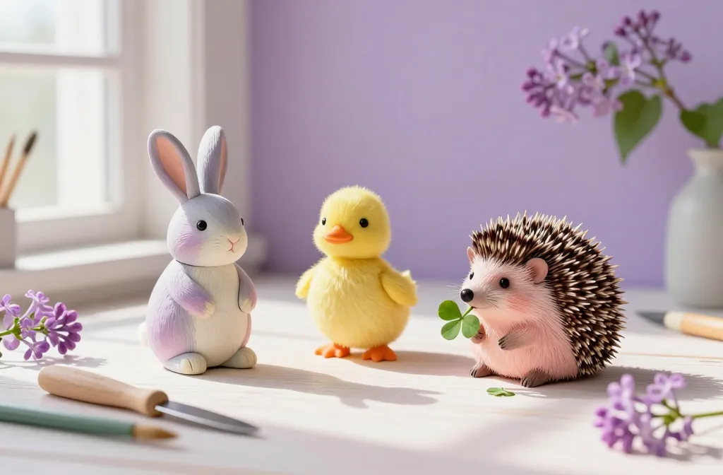 Spring Animal Figurines Tutorial: Adorable Spring Craft Guide