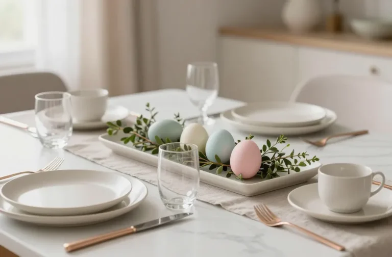 Modern Minimalist Easter Decorations: Serene Spring Vibes