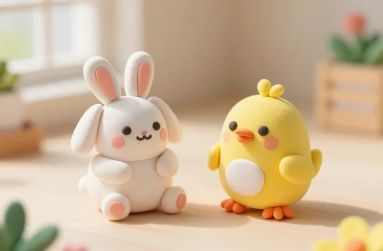 Cute Spring Animals Made From Clay: Tiny Springtime Charms