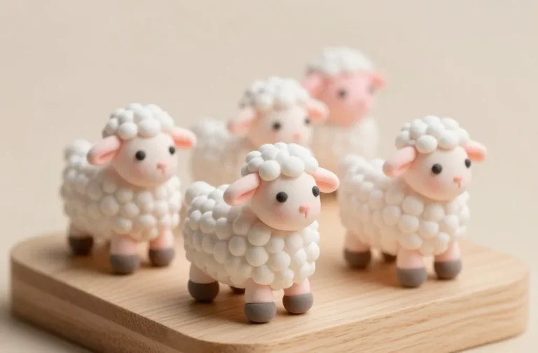 Tiny Clay Lamb Tutorial: Adorable Mini Plushies in Minutes