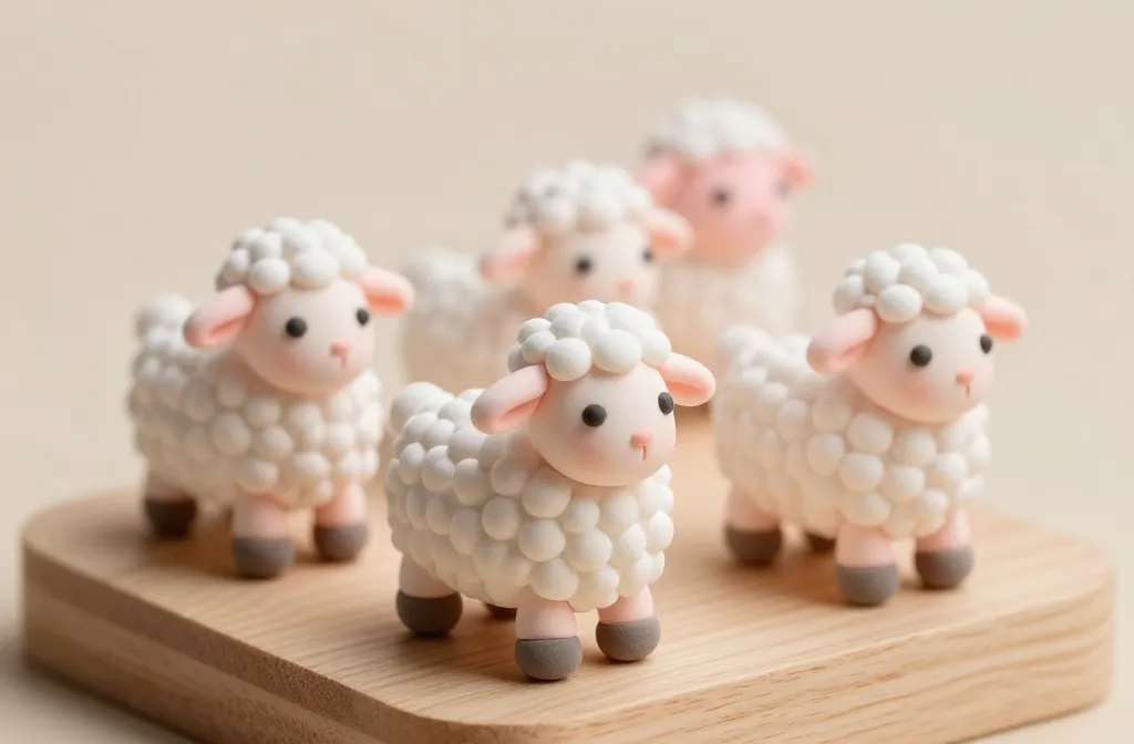 Tiny Clay Lamb Tutorial: Adorable Mini Plushies in Minutes