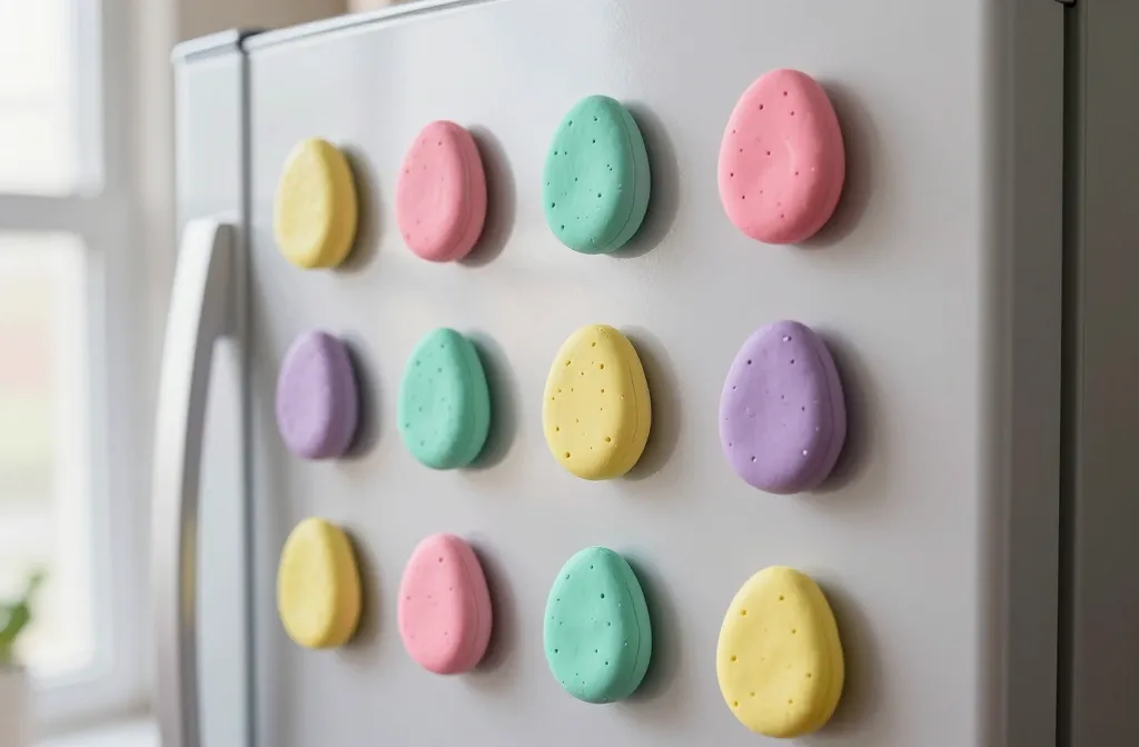Easter Egg Clay Magnets: Cute Fridge Masterpieces