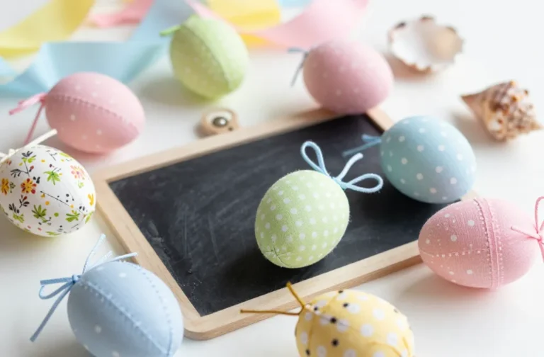 Fabric Wrapped Easter Eggs: Easy, Cute Diy Decor