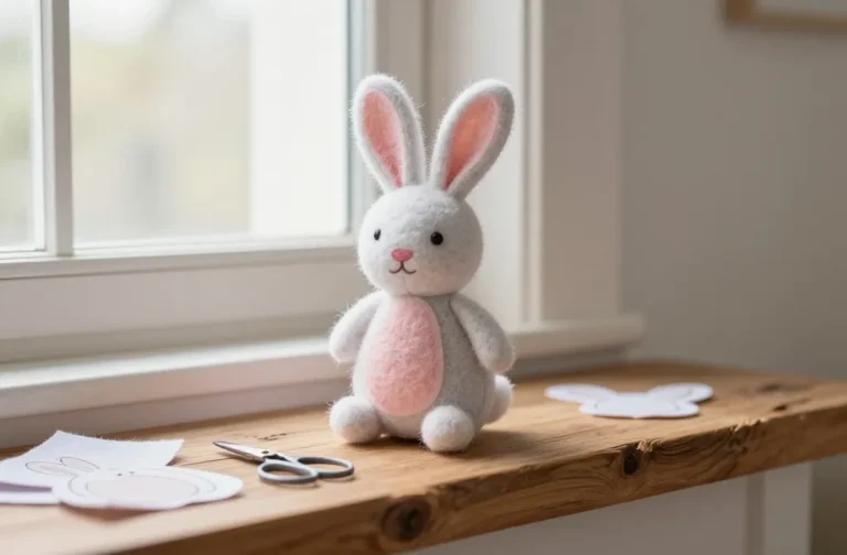 Felt Easter Bunny Sewing Project: Quick Plush Tutorial