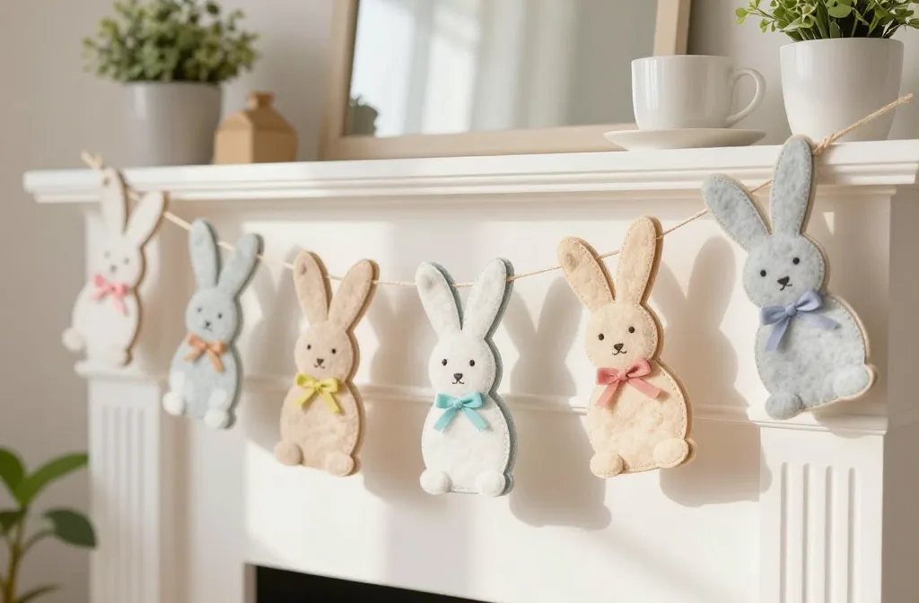 Easter Bunny Garland Diy: Craft a Cute Springroom